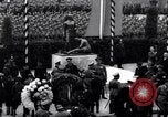 Image of Nazi Sturmabteilung leader addresses gathering for fallen soldiers Germany, 1933, second 1 stock footage video 65675039017