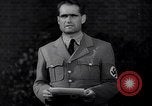Standbild Rudolf Hess bekräftigt Hitlers Glauben in die Sturmabteilung Königsberg Deutschland, 1934, aus Sekunde 14 historischem Filmmaterial Videoclip 65675039019