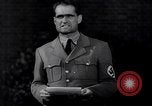 Standbild Rudolf Hess bekräftigt Hitlers Glauben in die Sturmabteilung Königsberg Deutschland, 1934, aus Sekunde 15 historischem Filmmaterial Videoclip 65675039019