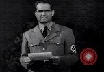 Standbild Rudolf Hess bekräftigt Hitlers Glauben in die Sturmabteilung Königsberg Deutschland, 1934, aus Sekunde 31 historischem Filmmaterial Videoclip 65675039019