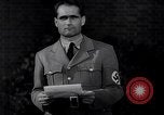 Standbild Rudolf Hess bekräftigt Hitlers Glauben in die Sturmabteilung Königsberg Deutschland, 1934, aus Sekunde 32 historischem Filmmaterial Videoclip 65675039019