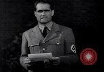 Standbild Rudolf Hess bekräftigt Hitlers Glauben in die Sturmabteilung Königsberg Deutschland, 1934, aus Sekunde 33 historischem Filmmaterial Videoclip 65675039019