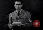 Standbild Rudolf Hess bekräftigt Hitlers Glauben in die Sturmabteilung Königsberg Deutschland, 1934, aus Sekunde 34 historischem Filmmaterial Videoclip 65675039019