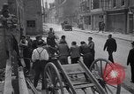 Standbild Französische Feuerwehrleute Zweiten Weltkrieg Carentan Normandie Frankreich, 1944, aus Sekunde 12 historischem Filmmaterial Videoclip 65675039037