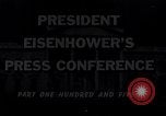 Image of President Eisenhower Washington DC USA, 1956, second 1 stock footage video 65675039052