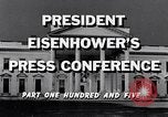 Image of President Eisenhower Washington DC USA, 1956, second 9 stock footage video 65675039052