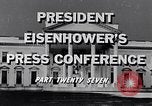 Image of President Eisenhower Washington DC USA, 1956, second 3 stock footage video 65675039055