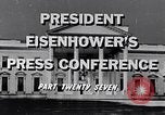 Image of President Eisenhower Washington DC USA, 1956, second 4 stock footage video 65675039055