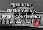 Image of President Eisenhower Washington DC USA, 1956, second 5 stock footage video 65675039055