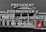 Image of President Eisenhower Washington DC USA, 1956, second 8 stock footage video 65675039055