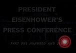 Image of President Eisenhower Washington DC USA, 1956, second 1 stock footage video 65675039057