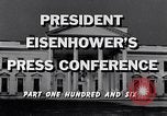 Image of President Eisenhower Washington DC USA, 1956, second 7 stock footage video 65675039057