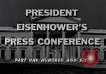 Image of President Eisenhower Washington DC USA, 1956, second 10 stock footage video 65675039057