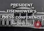 Image of President Eisenhower speaks about desegregation Washington DC USA, 1956, second 4 stock footage video 65675039059