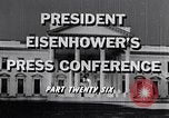 Image of President Eisenhower speaks about desegregation Washington DC USA, 1956, second 5 stock footage video 65675039059