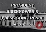 Image of President Eisenhower speaks about desegregation Washington DC USA, 1956, second 6 stock footage video 65675039059