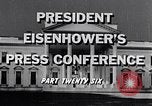 Image of President Eisenhower speaks about desegregation Washington DC USA, 1956, second 8 stock footage video 65675039059