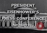 Image of President Eisenhower speaks about desegregation Washington DC USA, 1956, second 9 stock footage video 65675039059