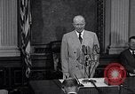 Image of President Eisenhower speaks about desegregation Washington DC USA, 1956, second 40 stock footage video 65675039059
