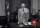 Image of President Eisenhower speaks about desegregation Washington DC USA, 1956, second 50 stock footage video 65675039059