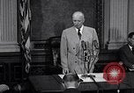 Image of President Eisenhower speaks about desegregation Washington DC USA, 1956, second 54 stock footage video 65675039059