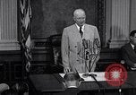 Image of President Eisenhower speaks about desegregation Washington DC USA, 1956, second 55 stock footage video 65675039059