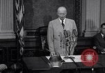 Image of President Eisenhower speaks about desegregation Washington DC USA, 1956, second 56 stock footage video 65675039059