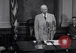 Image of President Eisenhower speaks about desegregation Washington DC USA, 1956, second 57 stock footage video 65675039059