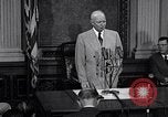 Image of President Eisenhower speaks about desegregation Washington DC USA, 1956, second 58 stock footage video 65675039059