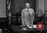 Image of President Eisenhower speaks about desegregation Washington DC USA, 1956, second 62 stock footage video 65675039059