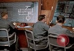 Image of Airmen at monitoring stations inside munitions storage facility U-Tapao Royal Thai Air Force Base Thailand, 1969, second 40 stock footage video 65675039061