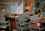 Image of Airmen at monitoring stations inside munitions storage facility U-Tapao Royal Thai Air Force Base Thailand, 1969, second 45 stock footage video 65675039061