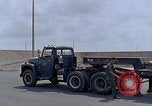 Image of semi tractor U-Tapao Royal Thai Air Force Base Thailand, 1969, second 62 stock footage video 65675039065