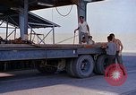 Standbild Lkw-ladung von MK82 Bomben kommt an Depot empfangen Thailand, 1969, aus Sekunde 40 historischem Filmmaterial Videoclip 65675039074