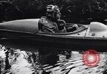 Image of Motorised Submersible Canoe Sleeping Beauty United Kingdom, 1943, second 31 stock footage video 65675039090