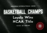 Standbild College Basketball Turnier Louisville Kentucky USA, 1963, aus Sekunde 4 historischem Filmmaterial Videoclip 65675039138