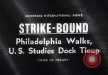 Image of Philadelphia and New York transportation workers strike Philadelphia Pennsylvania USA, 1963, second 15 stock footage video 65675039149