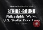 Image of Philadelphia and New York transportation workers strike Philadelphia Pennsylvania USA, 1963, second 18 stock footage video 65675039149