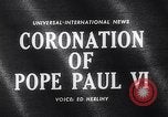 Image of Pope Paul VI Vatican City Rome Italy, 1963, second 5 stock footage video 65675039162