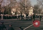 Image of flag-draped casket Washington DC USA, 1963, second 10 stock footage video 65675039219