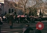 Image of flag-draped casket Washington DC USA, 1963, second 28 stock footage video 65675039219