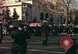 Image of flag-draped casket Washington DC USA, 1963, second 31 stock footage video 65675039219