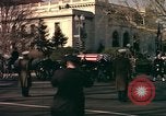 Image of flag-draped casket Washington DC USA, 1963, second 32 stock footage video 65675039219