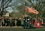 Image of flag-draped casket Washington DC USA, 1963, second 37 stock footage video 65675039219