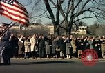 Image of flag-draped casket Washington DC USA, 1963, second 42 stock footage video 65675039219