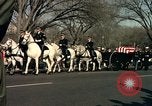 Image of flag-draped casket Washington DC USA, 1963, second 49 stock footage video 65675039219