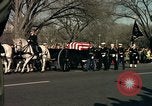 Image of flag-draped casket Washington DC USA, 1963, second 53 stock footage video 65675039219