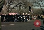 Image of flag-draped casket Washington DC USA, 1963, second 56 stock footage video 65675039219