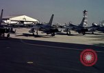 Image of United States Air Force F-100 jet planes Andrews Air Force Base Maryland USA, 1963, second 25 stock footage video 65675039271