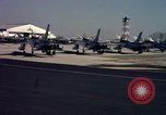 Image of United States Air Force F-100 jet planes Andrews Air Force Base Maryland USA, 1963, second 27 stock footage video 65675039271